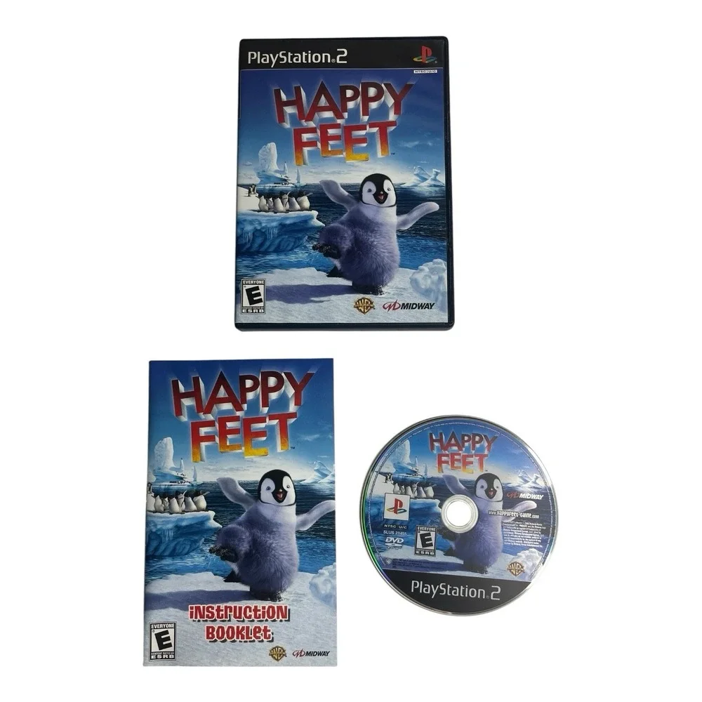 PlayStation 2 PS2 Complete CIB Video Game Eragon Happy Feet Narnia Bundle Lot 3